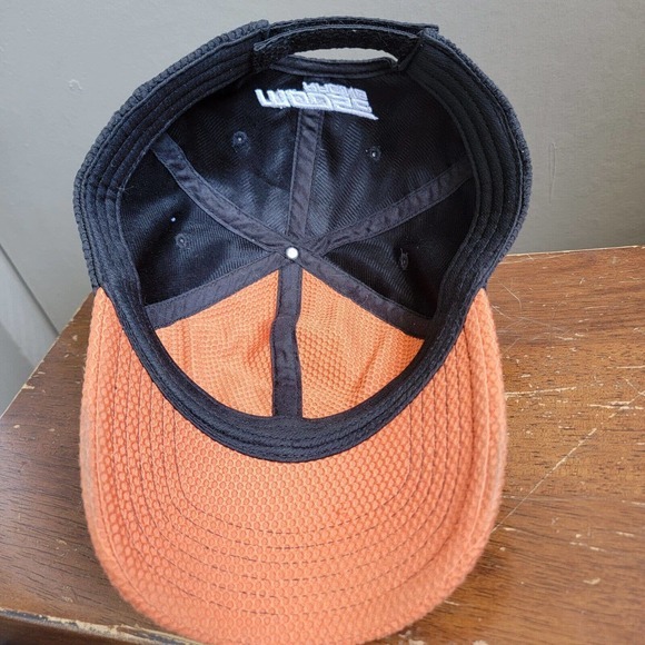 Moose Racing Hat Cap Men's Orange Black Baseball Strapback Adjustable - Picture 6 of 9
